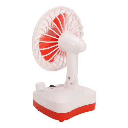 Rechargeable Portable fan with Reading Lamp 2 in 1 table fans for home, Table fans kitchen, home small rechargeable high speed 9 Inch