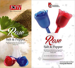 Flower Style Plastic Salt N Pepper Set, Dispenser or Shaker Table Dinner Top