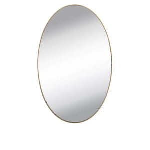 Bathroom Mirror Unbreakable Oval Shape Plastic Sheet Mirror Effect Wall Sticker Mirror size 30 X 20 cm