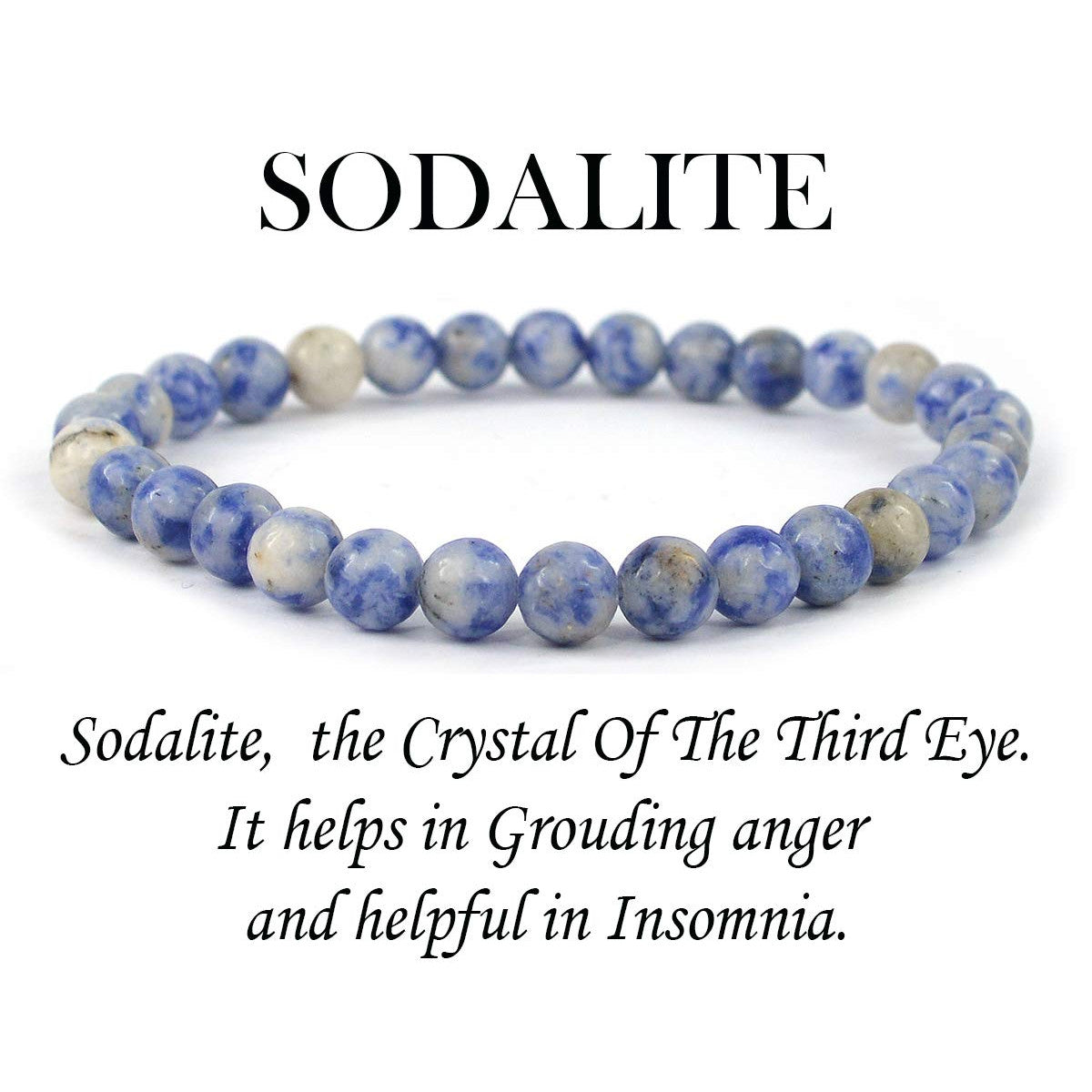 Sodalite crystal store bracelet