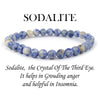 Sodalite Crystal Bracelet 6 mm Beads Lab Stretchable Elastic Bracelet Sodalite Semi precious Gemstone