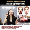 Studio Light Portable 4 LED Bulbs Light - Mirror Makeup Kit Battery Powered Makeup Light - Cosmetic Studio Glow Bright Lamps
