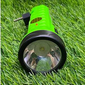 High Beam Rechargeable 5W Laser LED Torch with Dual Hi-Bright COB Emergency Torch/Searchlight