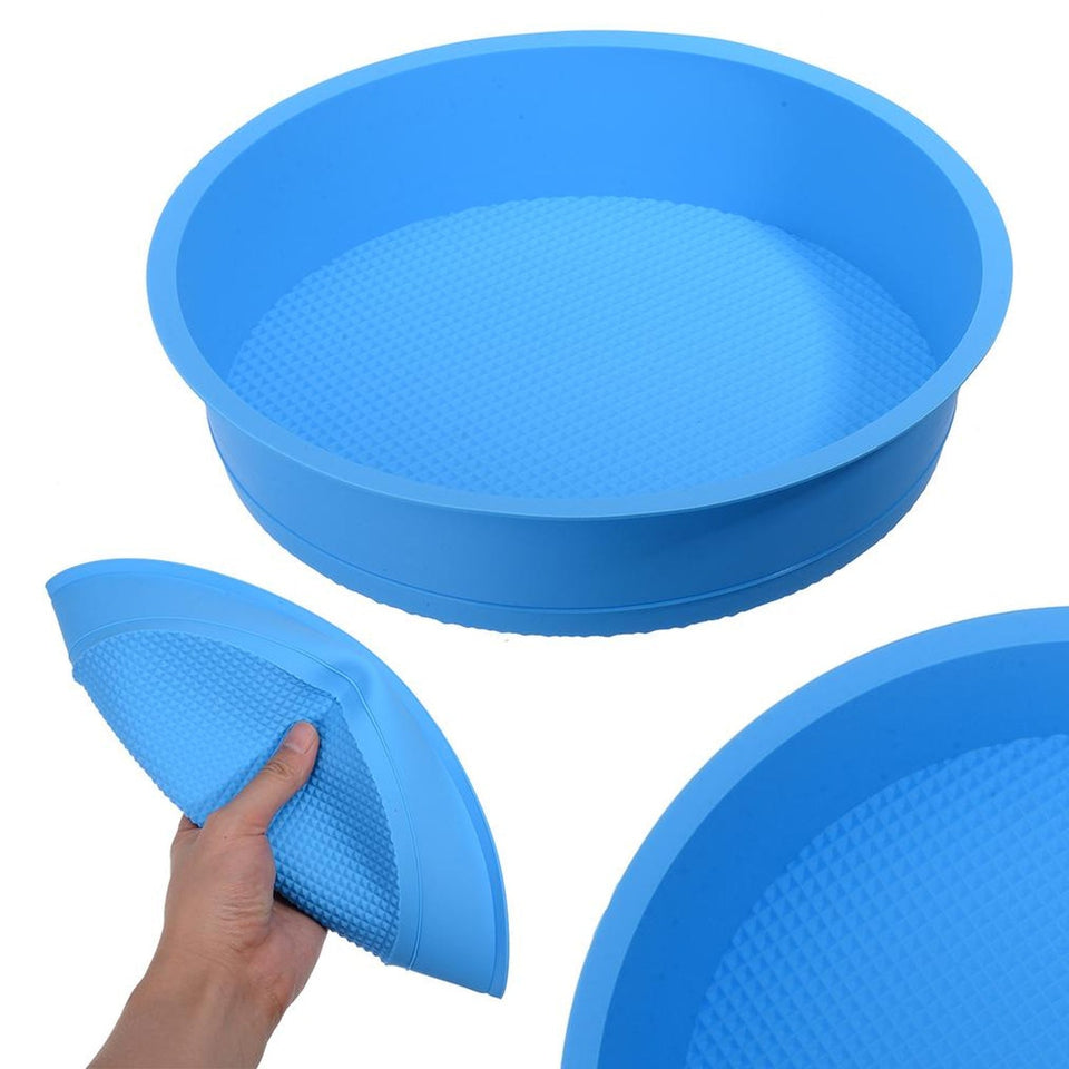 Silicone Round Shape Big size Silicone Bakeware Cake Mold Cupcake / Muffin Mould (Pack of 1)