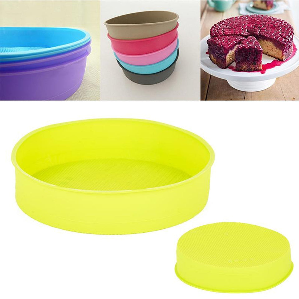 Silicone Round Shape Big size Silicone Bakeware Cake Mold Cupcake / Muffin Mould (Pack of 1)