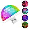 USB Operated Disco Projection Light Multicolor Disco Effects Round LED Light Night Light for Home Bedroom Party Room Compatible with USB Port