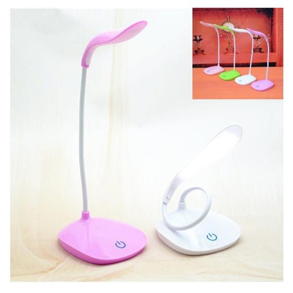 Rechargeable LED Touch On/Off Switch Desk Lamp Children Eye Protection Student Study Reading Dimmer Rechargeable Led Table Lamps USB Charging - halfrate.in