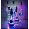 Multicoloured 20 LED Wine Bottle Cork Lights Copper Wire String Lights 2M Battery Powered