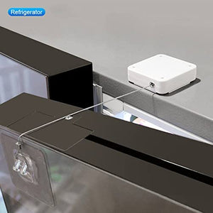 Automatic Door Closer Punch-Free Automatic Sensor Door Closer, Door Closer Residential Commercial Auto Door Closer with Drawstring Automatically Close for All Doors
