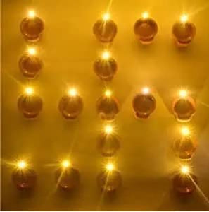 Water Sensor DIYAS Led Diyas Candle with Water Sensing E-Diya, Warm Orange Lights, AUTO Operated Led Candles for Home Decor, Festivals Decoration