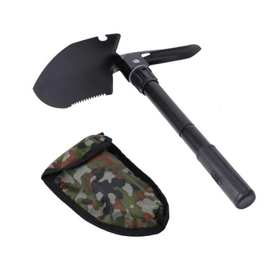 Multitool Mini Outdoor Camping Folding Shovel Multifunctional Portable Entrenching Tool Lightweight for Outdoor Hiking with Cover