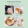 Compressed Wood Pulp Cleaning Scrub Sponge Bathing, Dish Cleaning Sponge with a Hang Rope, Household Cleaning Sponge, Lightweight Washing Dish Wipe for Kitchen, Bathroom , Random Design