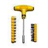 Saleshop365® T-Bar 24pcs Tool kit For Home Machine Car Repair Screw Driver Philips Torx Bits - halfrate.in
