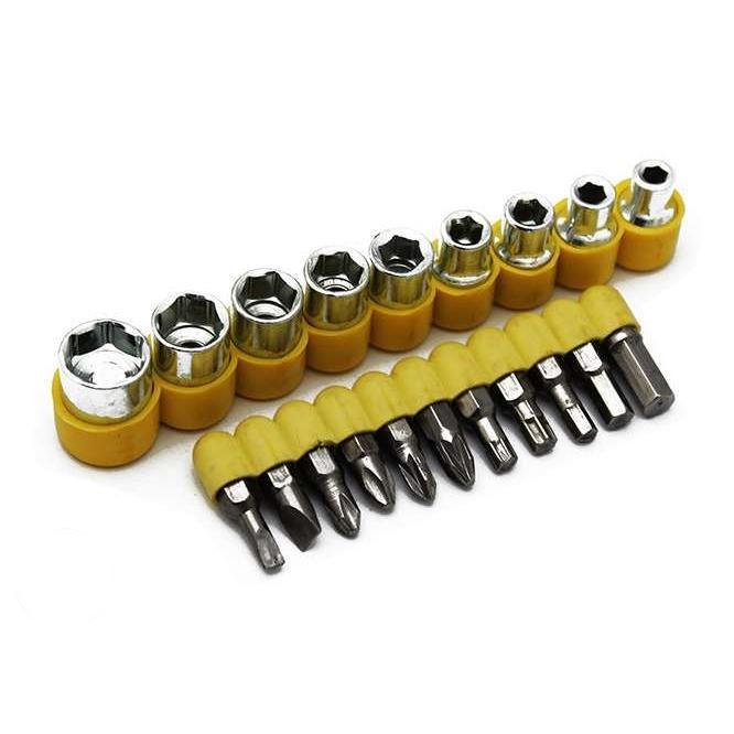 Saleshop365® T-Bar 24pcs Tool kit For Home Machine Car Repair Screw Driver Philips Torx Bits - halfrate.in