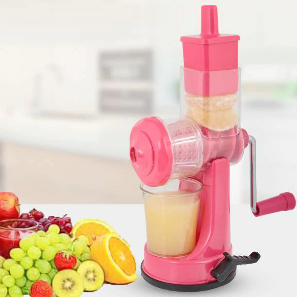 Hand Fruit and Vegetable Juicer Square with Steel Handle with Vacuum Locking System, Good for Shakes, Smoothies, Fruit Juices