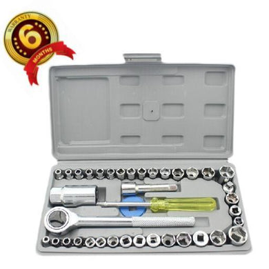 Saleshop365® 40 pcs Multi purpose Combination Socket Wrench Set with 1/4