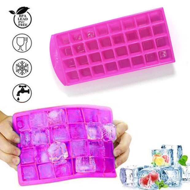 Ice Tray 32 Cavity Perfect for Ice Cubes / Ice Tray ,Ice Cube Tray for Freezer Unbreakable