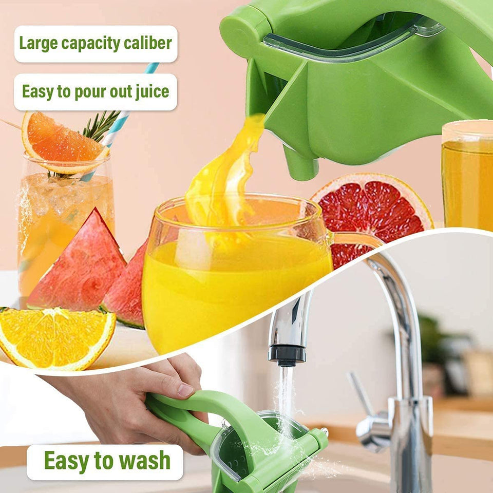 Manual Plastic Fruit Juicer Hand Press Lemon Squeezer Hand Juicer Citrus Press Juicer Fruit Extractor Tool for Orange, Pack Of 1