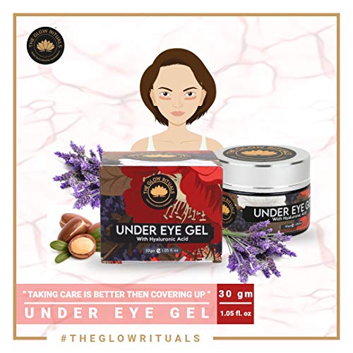 Under Eye Gel for dark Circles,Puffy Eyes, Wrinkles Removal with Hyaluronic Acid 30 g (30 g)