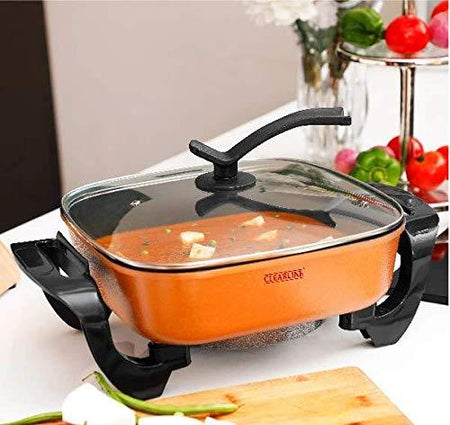 Clearline Appliances Electric Pan - Cooker - To Make Curries/Pizza/Fry Vegetables - halfrate.in