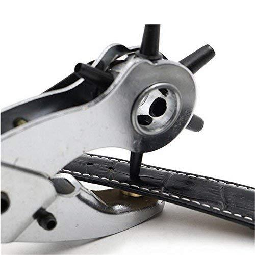 Saleshop365® Revolving The Spring Leather Hole Punch Punching Plier Leatherworking Belt Strap - halfrate.in