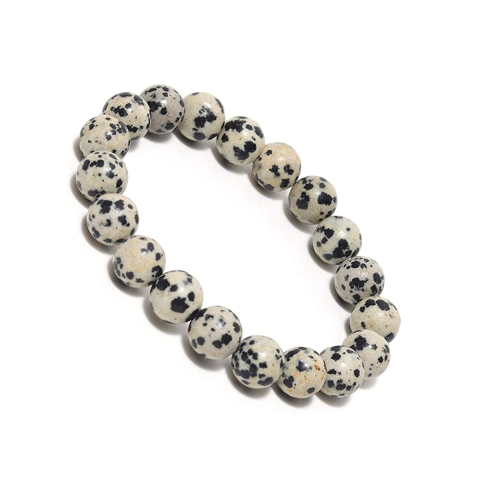 8mm Dalmatian Jasper Stretch Bracelet | Red jasper bracelet, Handmade, Kids  accessories jewelry