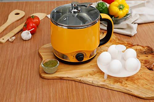 Clearline 8-in-1 Multi-cook Kettle : Vibrant Yellow Colour - One Appliance : Multiple Function - halfrate.in