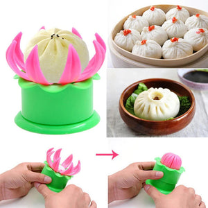 Plastic Mold and Filling Spoon Cooking Tools Set Steamed Stuffed Bun Maker and Dumpling Maker for Cooking Delicious Baozi and Jiaozi