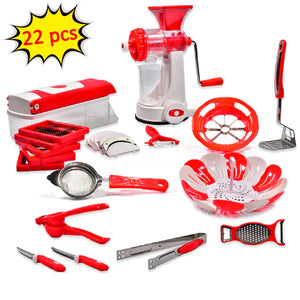 Complete Kitchen Combo 22 pcs for Daily kitchen uses in Beautiful Gift Box
