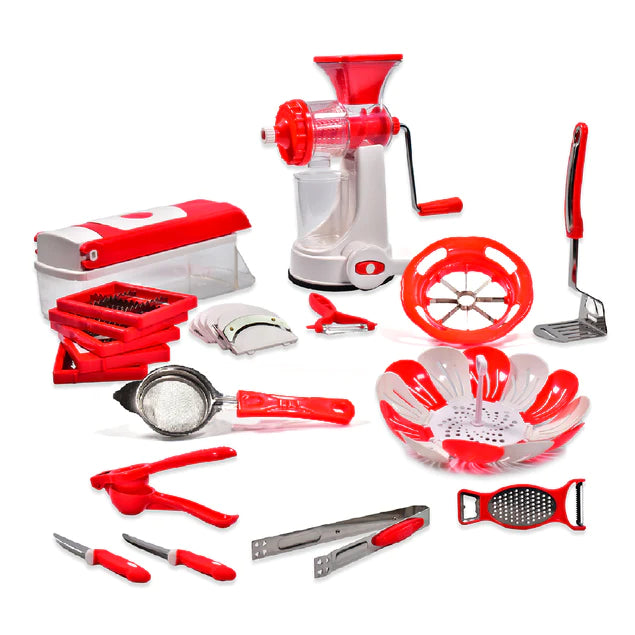 Complete Kitchen Combo 22 pcs for Daily kitchen uses in Beautiful Gift Box