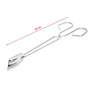 Multi functional Metal BBQ Clip Tongs Clamp for Garbage Charcoal Serving Tools 35 cm