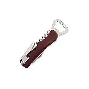 Wine Opener Stainless Steel Wine Cork Screw, Knife Style, cork puller with Bottle Opener