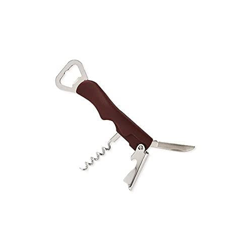 Wine Opener Stainless Steel Wine Cork Screw, Knife Style, cork puller with Bottle Opener