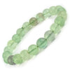 Green Fluorite Bracelet Natural Crystal Healing Bracelet Gemstone Jewellery Beaded Stone Bracelet for Men & Women, Bead Size 6 mm