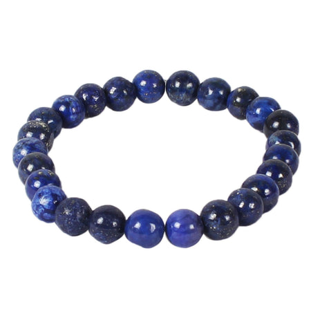 Natural Gemstone Lapis Lazuli Crystal 8mm Beads AAA Unisex Bracelet Energized