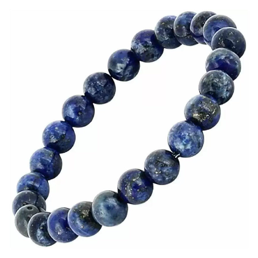 Natural Gemstone Lapis Lazuli Crystal 6mm Beads AAA Unisex Bracelet Energized