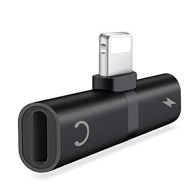 2 in 1 Mini Portable Charging Metal Splitter Audio & Charging Adapter Convertor for Apple iPhone X/8/8Plus/7/7Plus/6/6Plus - halfrate.in