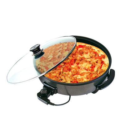 KITCHEN COOK KING MULTI COOKER NON STICK ELECTRIC PAN PIZZA PAN - halfrate.in