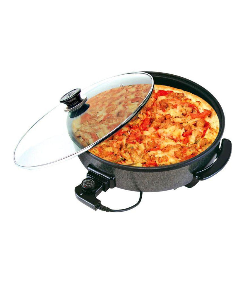 KITCHEN COOK KING MULTI COOKER NON STICK ELECTRIC PAN PIZZA PAN - halfrate.in