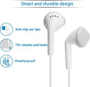 YS Earphones/Headphone with Ultra Bass & Dolby Sound 3.5MM Jack with Mic & Volume Control for All Samsung/Android/iOS Devices - (White) - halfrate.in