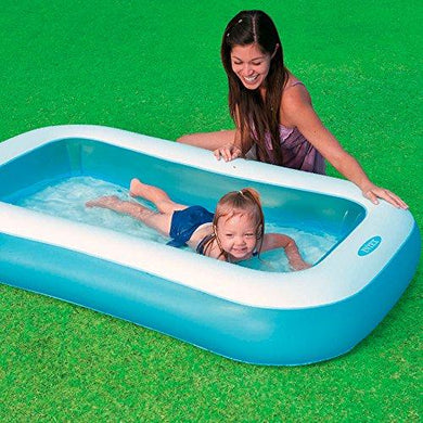 Intex Inflatable Rectangular 5 feet Pool, Multi Color - halfrate.in