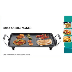 Electric Grill Dosa Tawa Pans Smokeless Non-Stick, Multi-Function Plug-in Electric Grill, Indoor Electric Grill