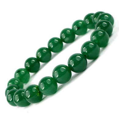Natural Green Aventurine Bracelet 8 mm Beads Bracelet Round Shape for Reiki Healing and Crystal Healing Stone Semi Precious Gemstones Stretchable Bracelet