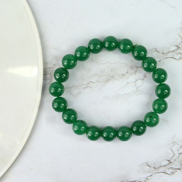 Natural Green Aventurine Bracelet 6 mm Beads Bracelet Round Shape for Reiki Healing and Crystal Healing Stone Semi Precious Gemstones Stretchable Bracelet