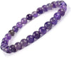 Amethyst 6 mm Crystal Stone Beads Natural Charm Bracelet Reiki Healing for Men and Women