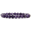Amethyst 8 mm Crystal Stone Beads Natural Charm Bracelet Reiki Healing for Men and Women