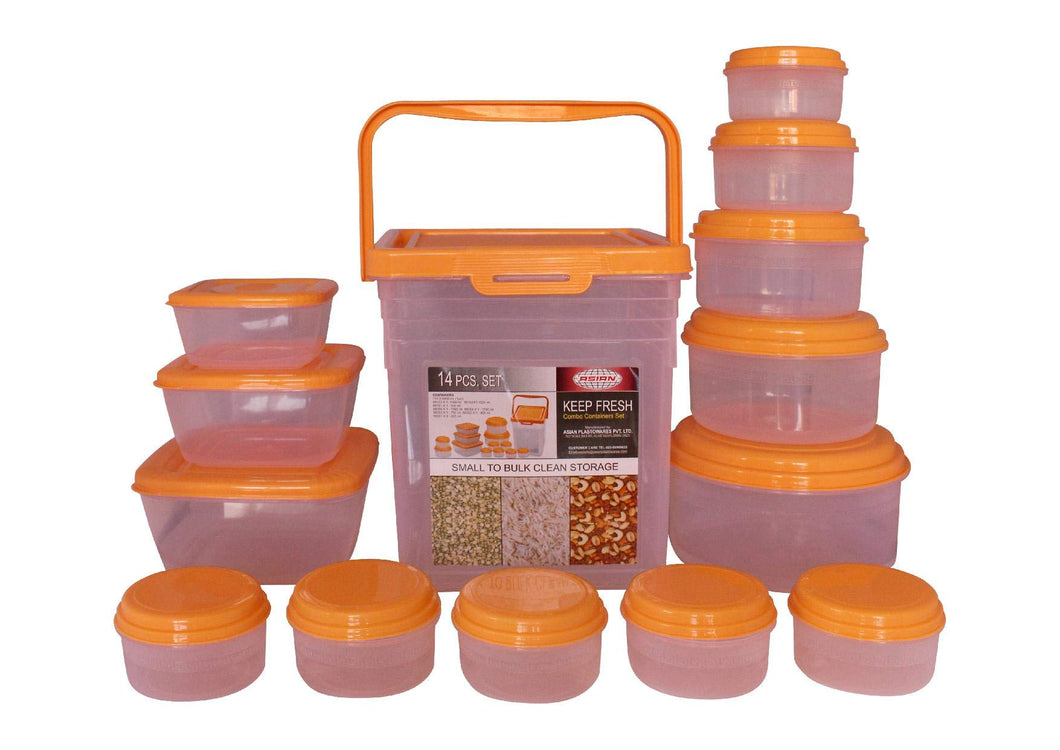 Plastoware Keep Fresh Combo Set, 14-Pieces