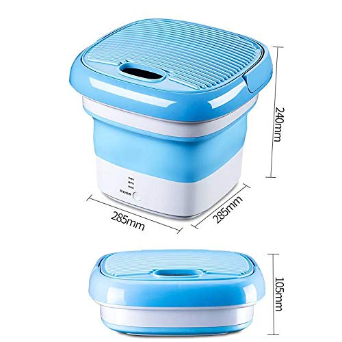 Mini Folding Washing Machine Portable, Foldable Compact Ultrasonic Small Automatic Electric Powered Cleaning Washer for Travel Home Business Trip