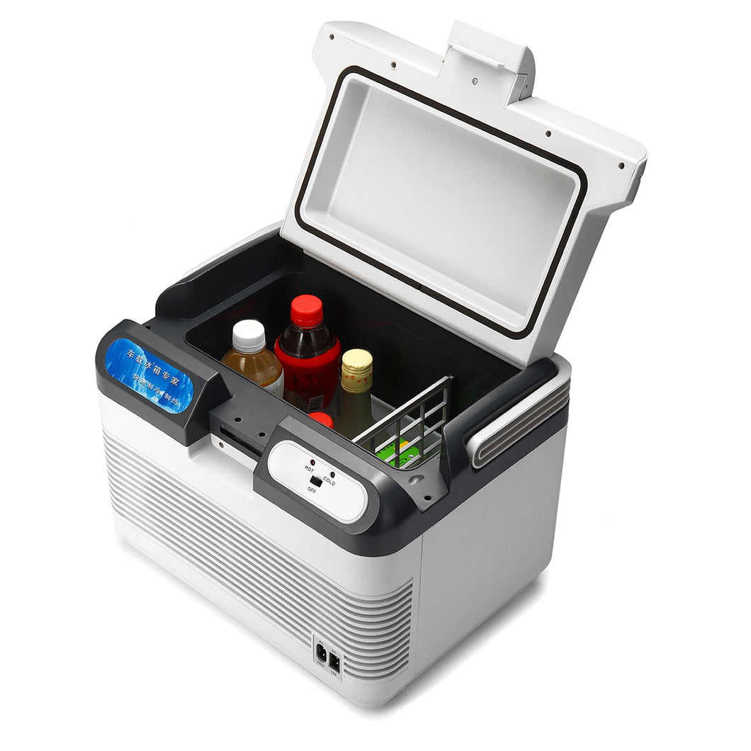 Multi-Function 2 in 1 Cold and Warm Car and Room Mini Portable Travelling Fridge - Dual Power Option