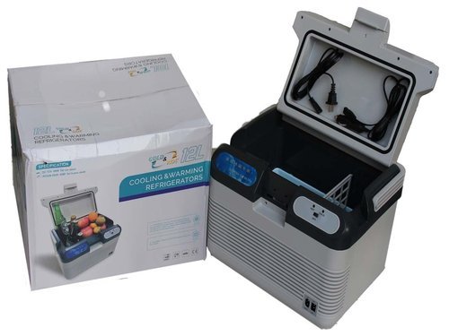 Multi-Function 2 in 1 Cold and Warm Car and Room Mini Portable Travelling Fridge - Dual Power Option